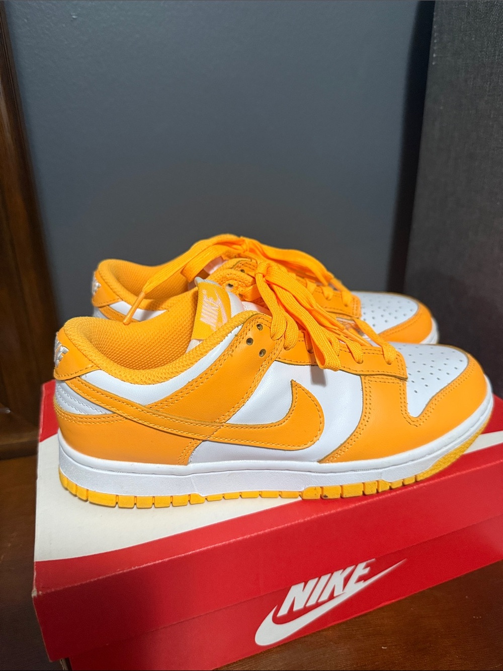Women’s Nike Dunk Low- laser orange - Picture 3 of 4